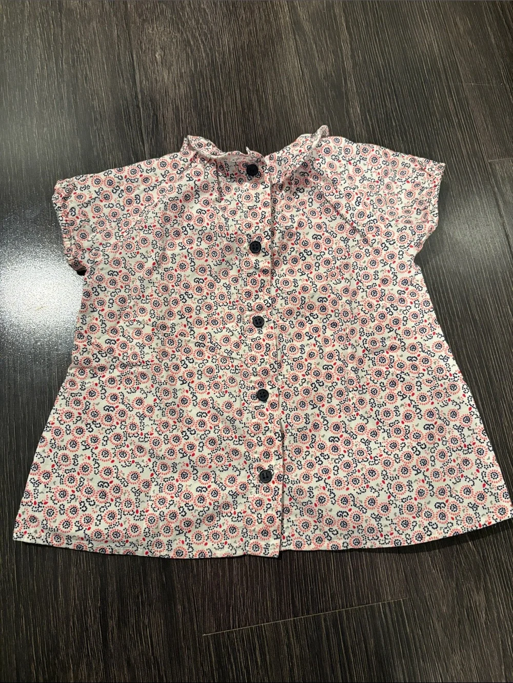 Petit Bateau button down back dress 100% cotton